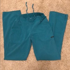 Teal Jockey scrub pants size XS